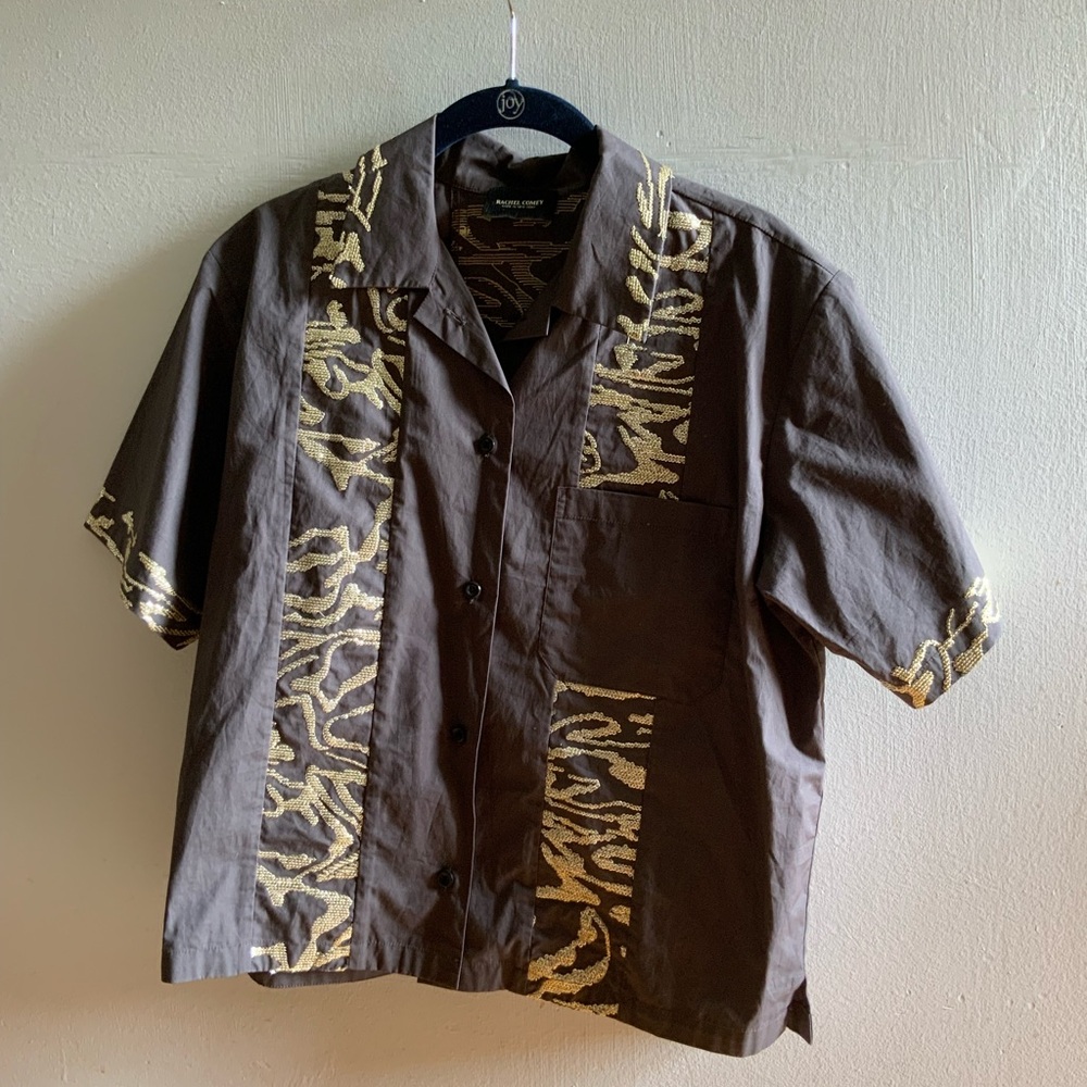 Rachel comey sparkly short sleeves shirt